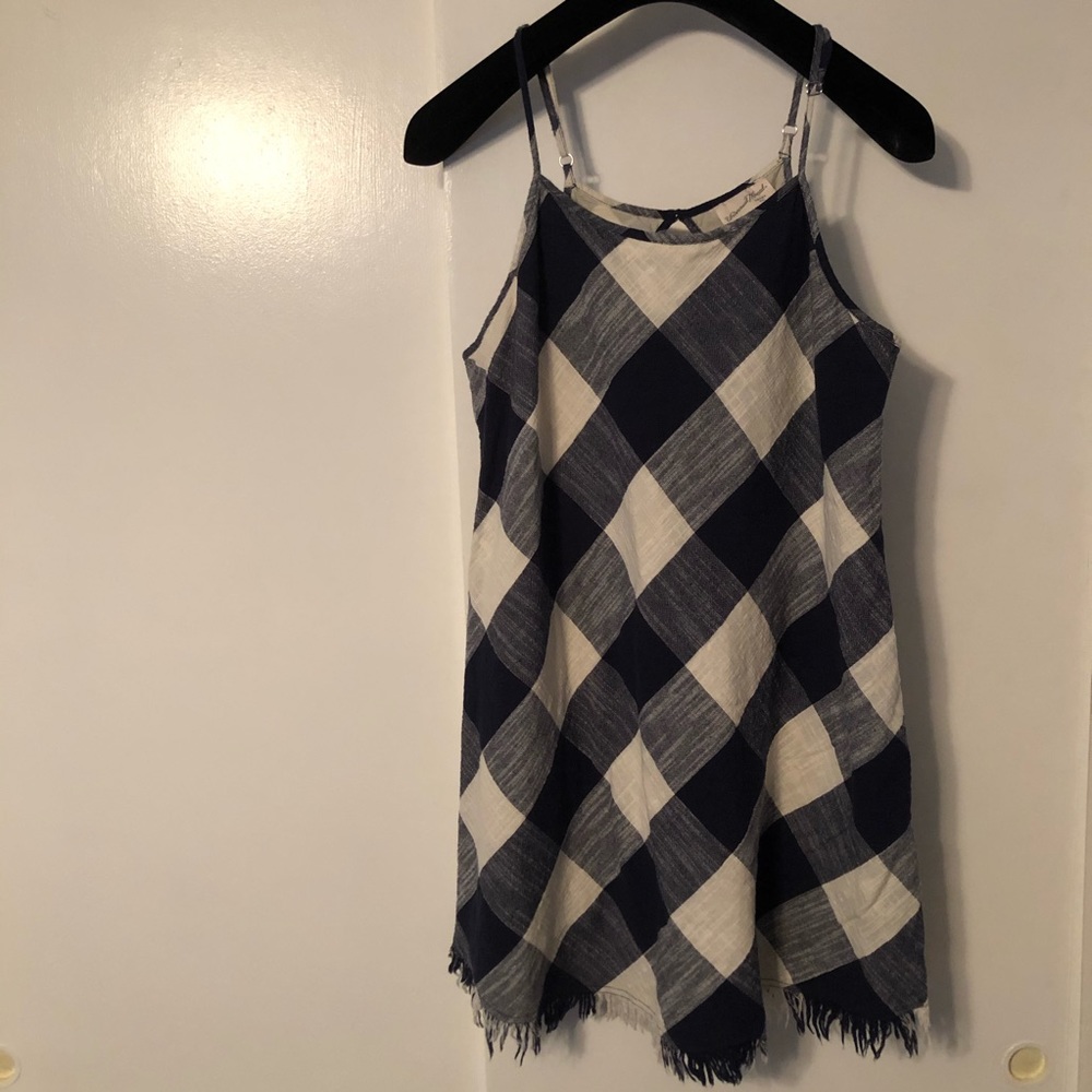 🎈3/$20🎈Blue Plaid Fringe Dress